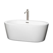 White / Brushed Nickel Trim