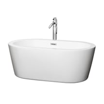 White / Polished Chrome Trim