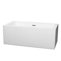 White / Brushed Nickel Trim