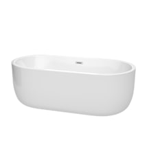 White / Polished Chrome Trim