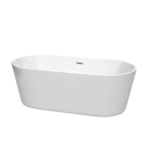 White / Polished Chrome Trim