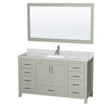 Light Green / Brushed Nickel Hardware