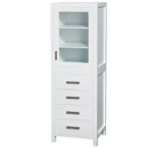 White / Brushed Chrome Hardware