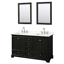 Dark Espresso / Giotto Quartz Top / Polished Chrome Hardware