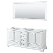White / Brushed Gold Hardware
