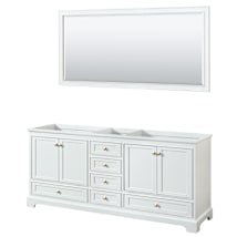 White / Brushed Gold Hardware