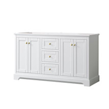 White / Brushed Gold Hardware