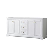 White / Brushed Gold Hardware