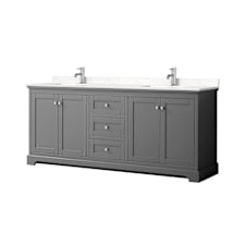 Dark Gray / Carrara Cultured Marble Top / Polished Chrome Hardware