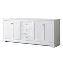 White / Brushed Gold Hardware