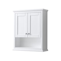 White / Polished Chrome Hardware