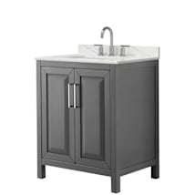 Dark Gray / Giotto Quartz Top / Polished Chrome Hardware