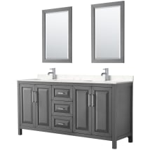 Dark Gray / Carrara Cultured Marble Top / Polished Chrome Hardware