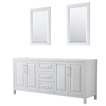 White / Brushed Gold Hardware