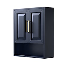 Dark Blue / Brushed Gold Hardware