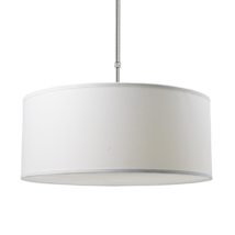 Brushed Nickel / White