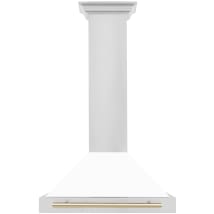 Stainless Steel / White Matte / Gold