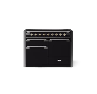 Elise AEL481IN Matte Black with Polished Brass Knobs
