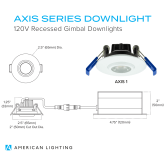 American Lighting Axis 1 Downlight