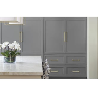 Amerock-BP53531-Golden Champagne on Gray Cabinets