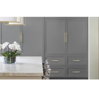 Amerock-BP55279-Golden Champagne on Gray Cabinets