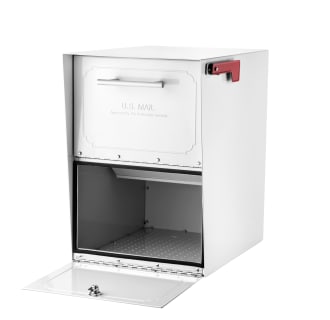 Architectural Mailboxes-5100-Side View in White Finish