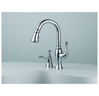 Installed Faucet with Soap Dispenser in Chrome