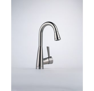 Installed Faucet in Stainless Steel