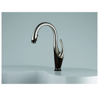 Installed Faucet in Cocoa Bronze/Stainless Steel