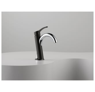 Brizo-65075LF-Installed Faucet in Black/Chrome