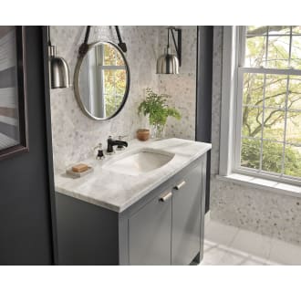 Brizo-65360LF-LHP-Installed Faucet in Luxe Nickel/Matte Black