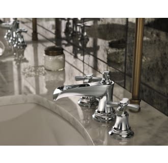 Brizo-65361LF-LHP-Installed Faucet in Chrome with Cross Handles