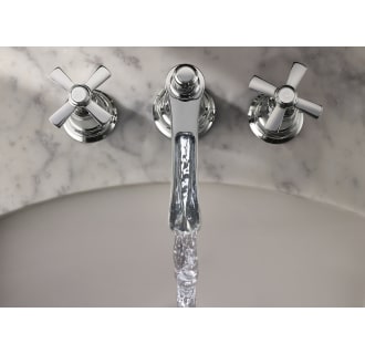 Brizo-65361LF-LHP-Top View of Running Faucet in Chrome with Cross Handles
