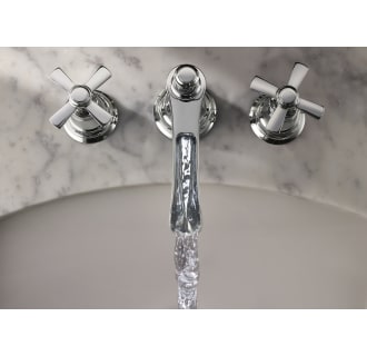 Brizo-65361LF-LHP-Top View of Running Faucet in Chrome with Cross Handles