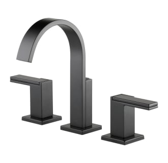 Brizo-65380LF-LHP-Faucet in Matte Black with Lever Handles