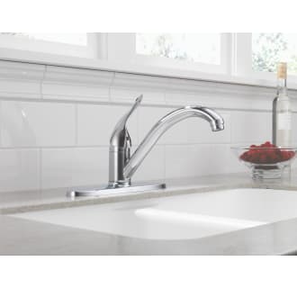 Delta-100LF-HDF-Installed Faucet in Chrome