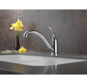 Delta-101-DST-Installed Faucet in Chrome