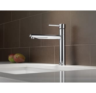 Delta-1159LF-Installed Faucet in Chrome