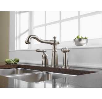 Delta-155-DST-Installed Faucet in Brilliance Stainless