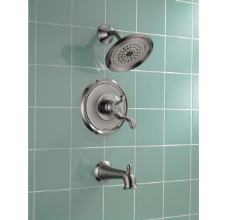 Delta-174925-Installed Tub and Shower Trim in Brilliance Stainless