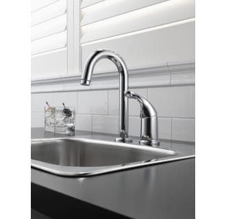Delta-1903-DST-Installed Faucet in Chrome