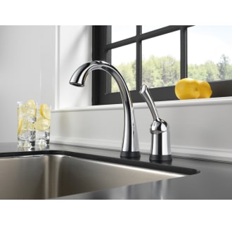 Delta-1980T-Installed Faucet in Chrome