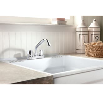Delta-2133LF-Installed Faucet in Chrome