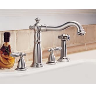Delta-2256-DST-Installed Faucet in Brilliance Stainless