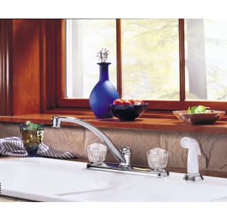 Delta-2402LF-Installed Faucet in Chrome