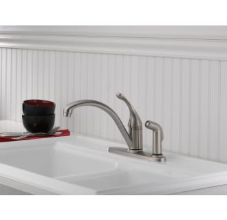 Delta-340-DST-Installed Faucet in Brilliance Stainless