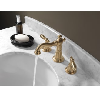 Delta-3555LF-216-Running Faucet in Champagne Bronze