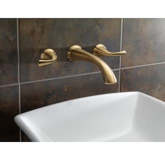Delta-3592LF-WL-Installed Faucet in Champagne Bronze