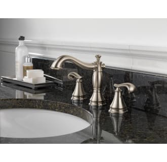 Delta-3597LF-MPU-LHP-Installed Faucet in Brilliance Stainless