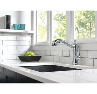 Delta-4197-DST-Installed Faucet in Arctic Stainless